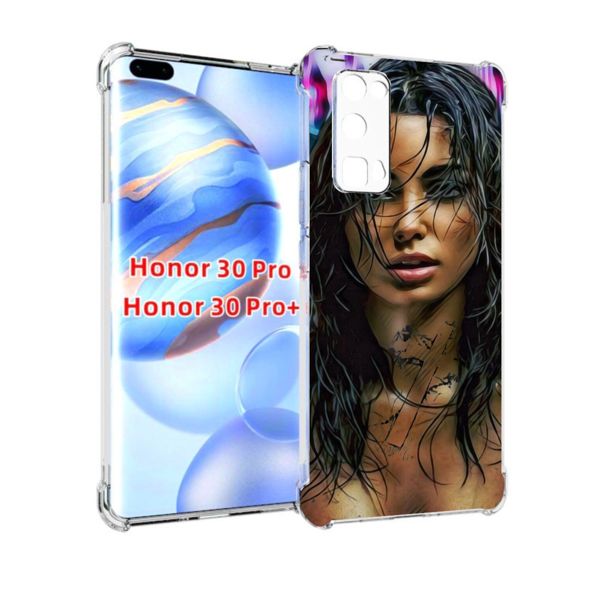 

Чехол бампер MyPads девушка с мокрыми волосами женский для Huawe, Прозрачный, Tocco