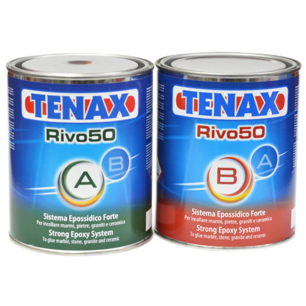 Tenax Клей эпоксидный Rivo-50 бежевый/густой 1,0+1,0л 039210105