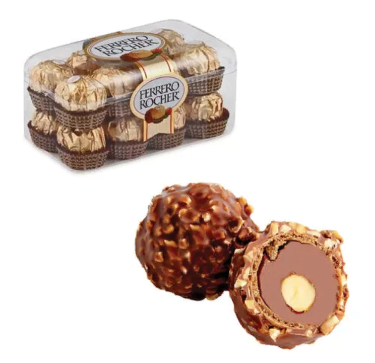 

Конфеты FERRERO "Rocher", шоколадные, 200 г, пластиковая упаковка, 77070887