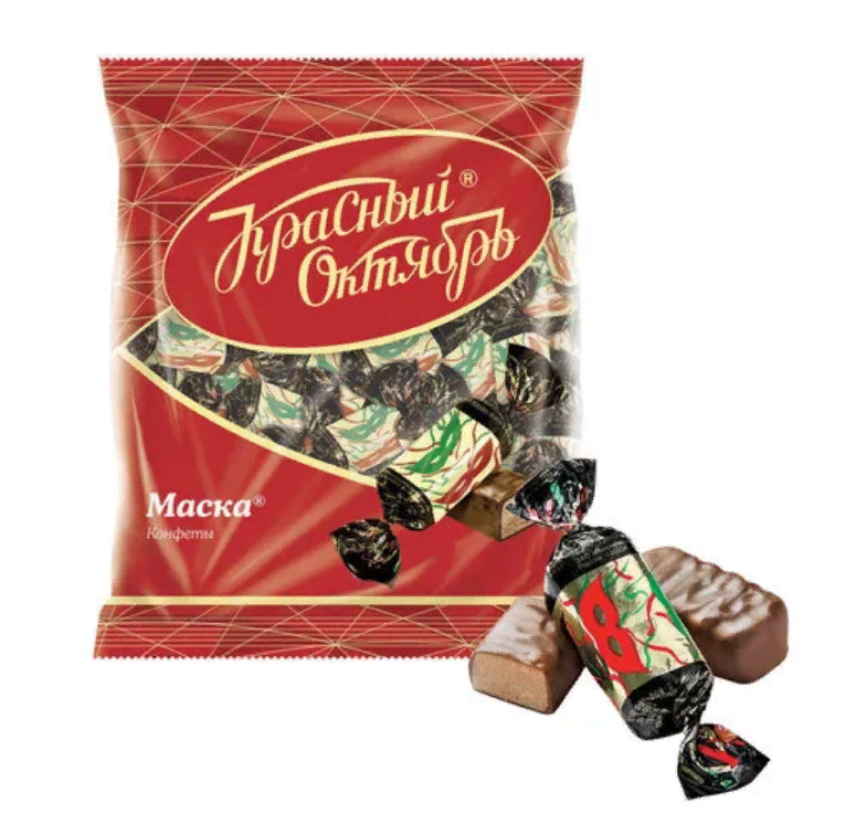 

Конфеты шоколадные КРАСНЫЙ ОКТЯБРЬ "Маска", 250 г, пакет, РФ04867