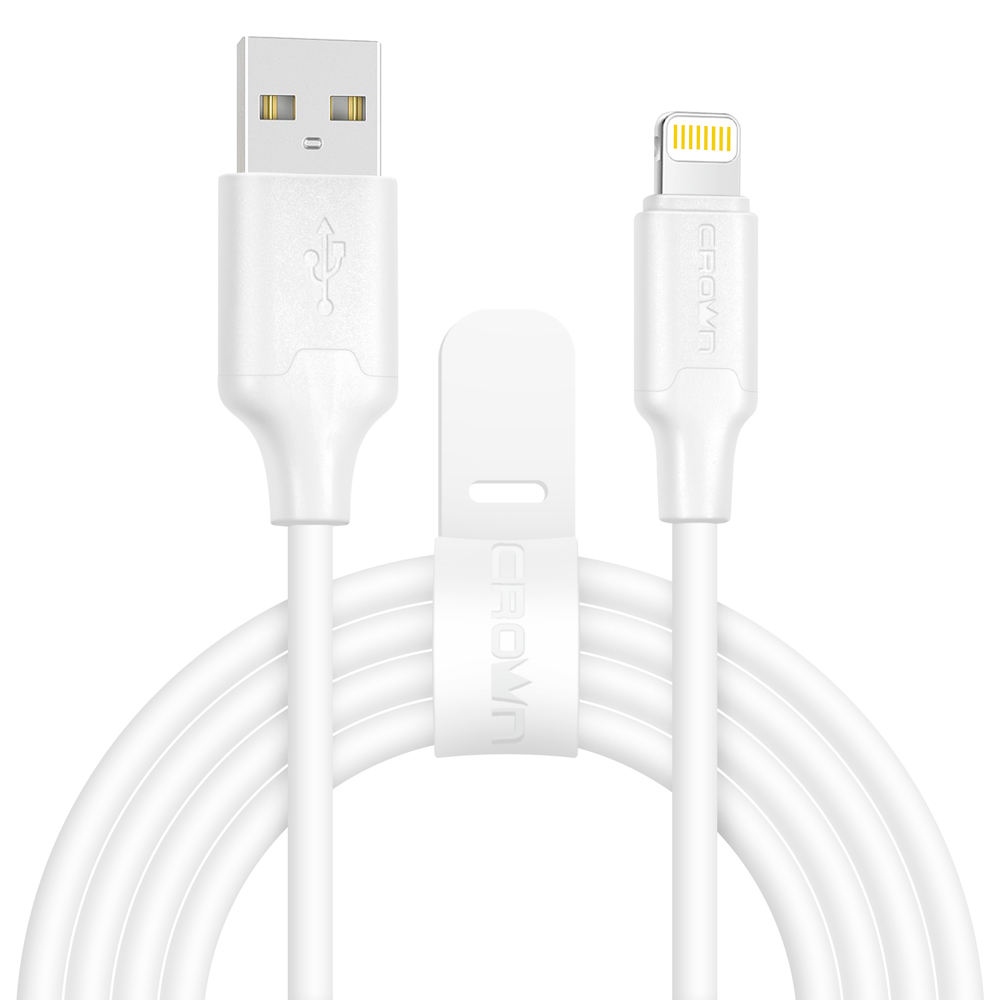 фото Кабель crown usb - lightning cmcu-3016l white crown micro