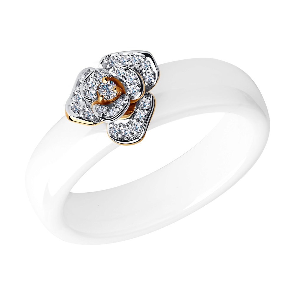 

Кольцо из золота р. 17 SOKOLOV Diamonds 6015009, бриллиант, 6015009
