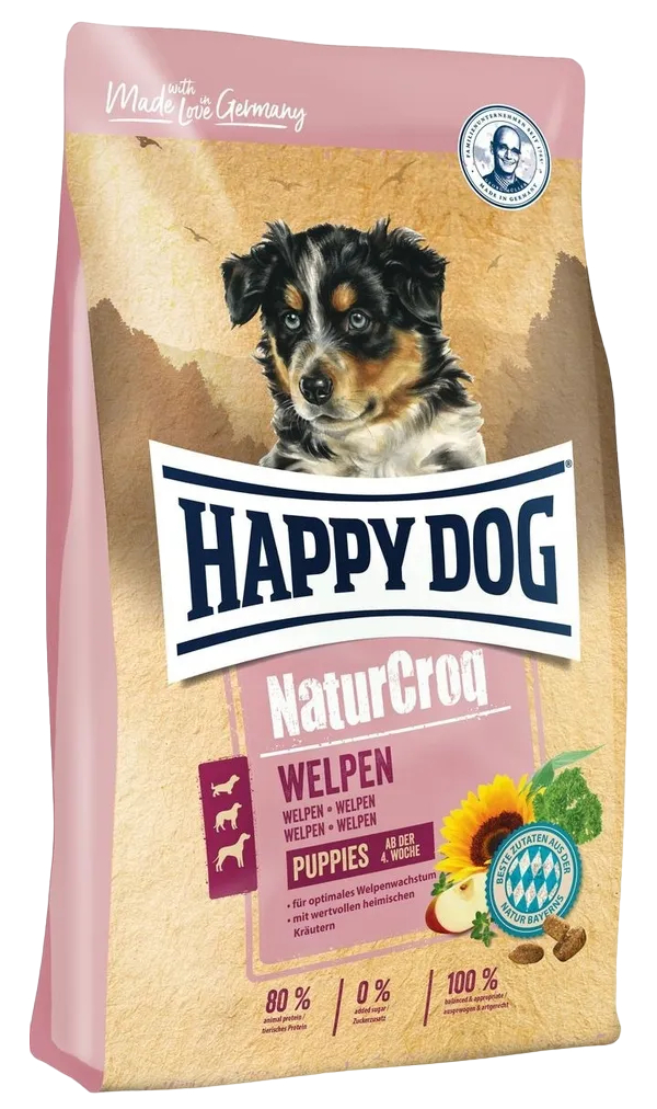 Сухой корм для щенков всех пород с 4 недель Happy Dog NatureCroq Welpen 15 кг