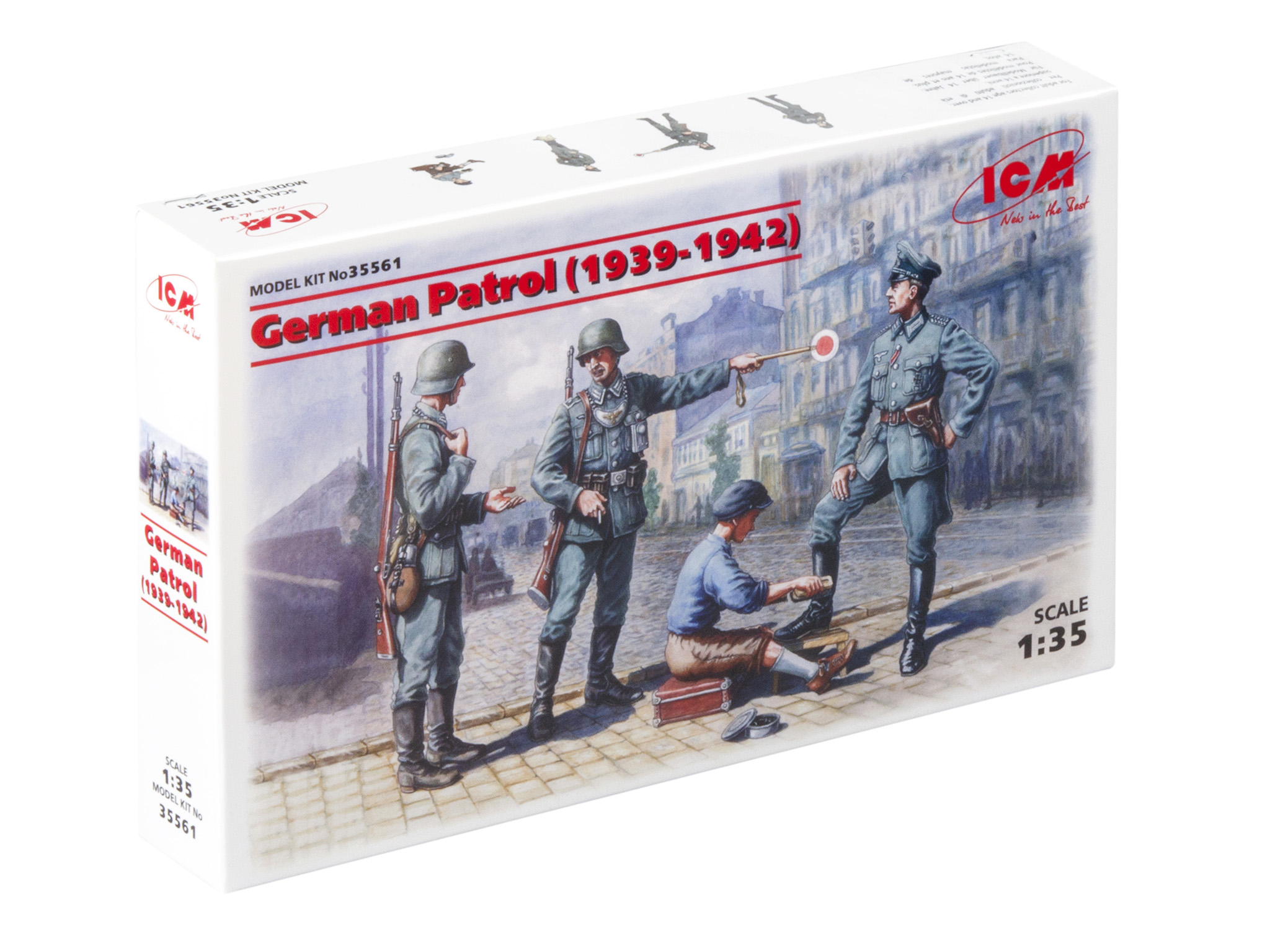 

Сборная модель ICM 1/35 Германский патруль, 1939-1942 35561