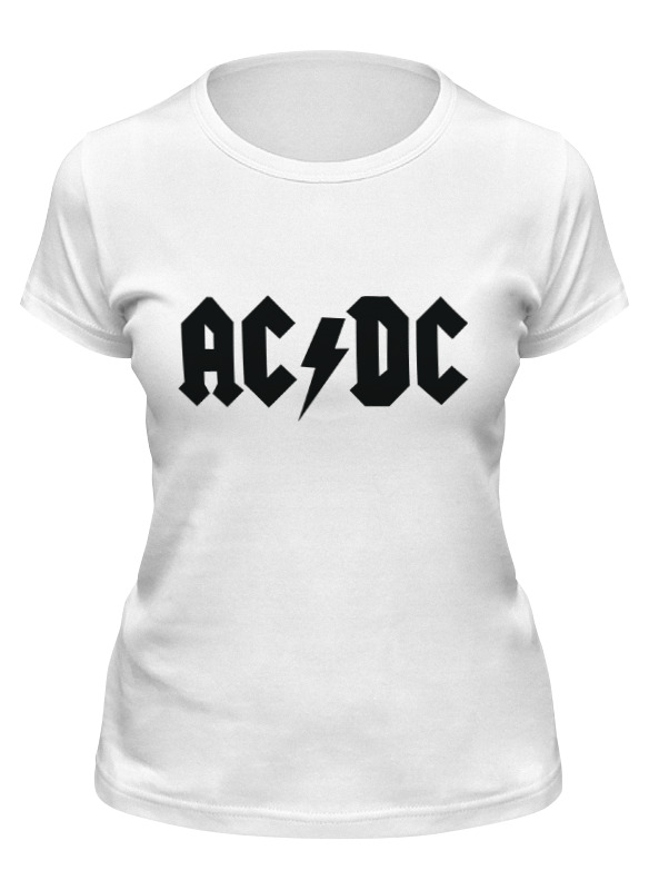 

Футболка женская Printio Ac/dc белая L, Ac/dc