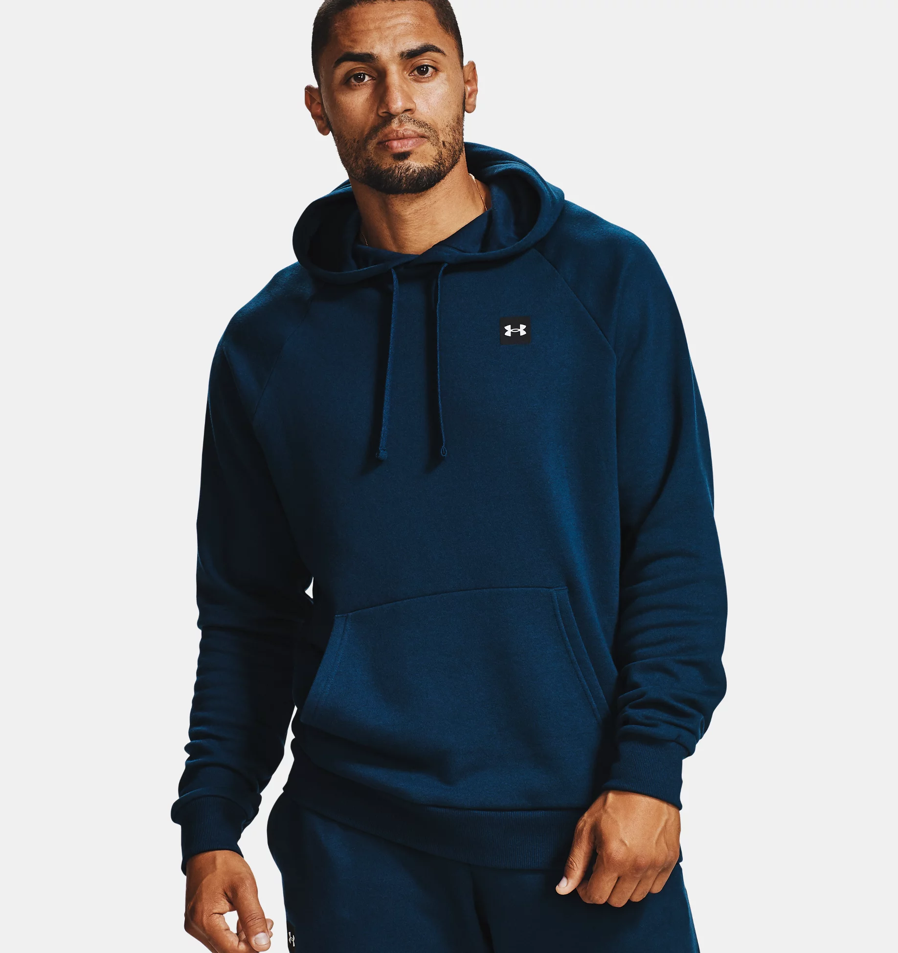 Худи мужское Under Armour Rival Fleece Hoodie синий M