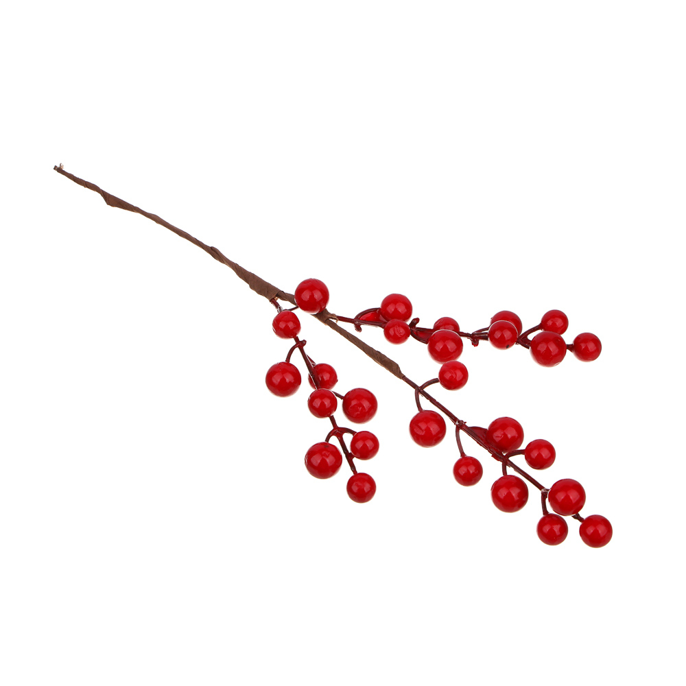 

LADECOR Ветка декоративная, ягоды, 36 см, пластик, Красный, 409161