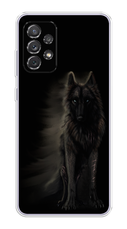 

Чехол на Samsung Galaxy A73 "Туманный волк", Черный, 2104650-1