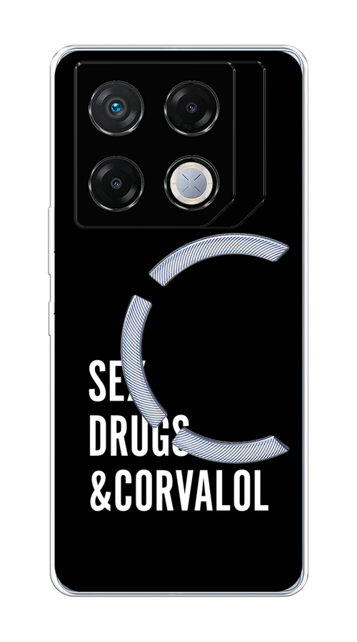 

Чехол на Infinix GT 20 Pro "Corvalol", Черный;серый;белый, 3106250-1