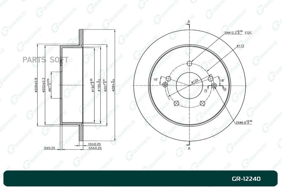 

Диск Тормозной G Brake Gr 12240 1Шт GBRAKE GR12240