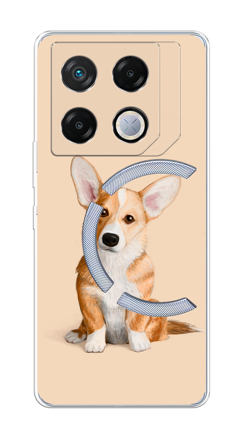 

Чехол на Infinix GT 20 Pro "Грустный Корги", Коричневый;бежевый, 3106250-1