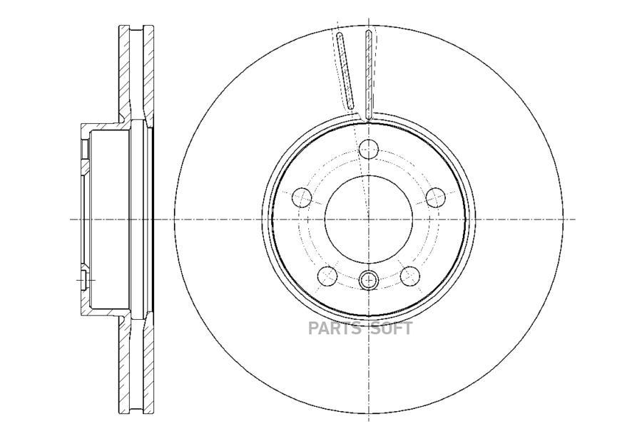 Диск Тормозной Gbrake 1Шт GBRAKE GR21047