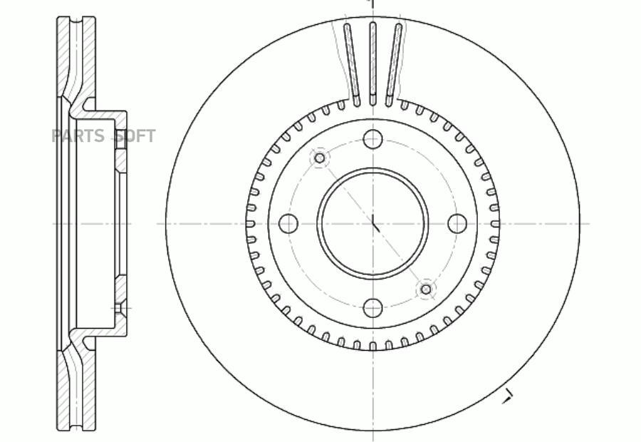 

Диск Тормозной Gbrake 1Шт GBRAKE GR02871