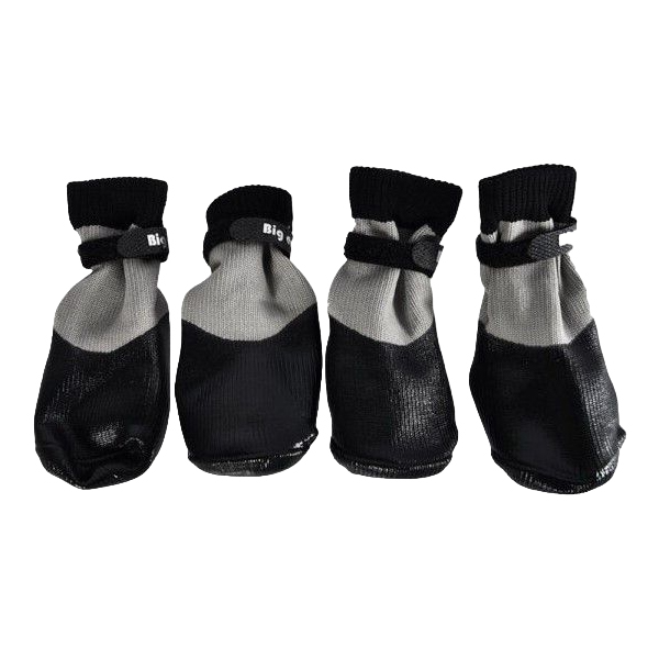 Обувь для собак Homepet, 8х5 см, размер S, черный, серый