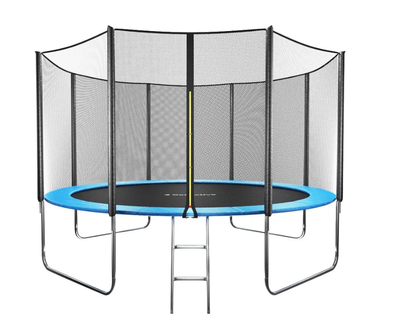 

Батут GetActive Jump 12FT 12472S2Y-L с лестницей и внешней сеткой, синий, Синий;черный