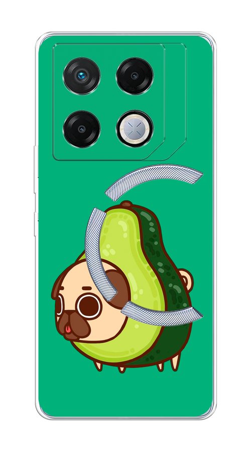 

Чехол на Infinix GT 20 Pro "Мопс авокадик", Зеленый, 3106250-1