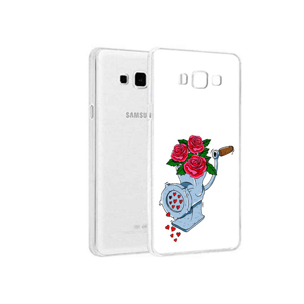 

Чехол MyPads Tocco для Samsung Galaxy On5 Цветочные сердца, Прозрачный, Tocco
