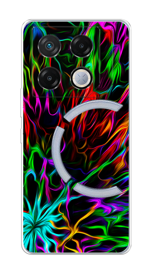 

Чехол на Infinix GT 20 Pro "Разноцветные разводы", Голубой;зеленый;оранжевый, 3106250-1