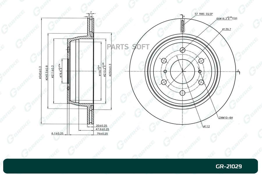 

Диск Тормозной G-Brake Gr-21029 1Шт GBRAKE GR21029