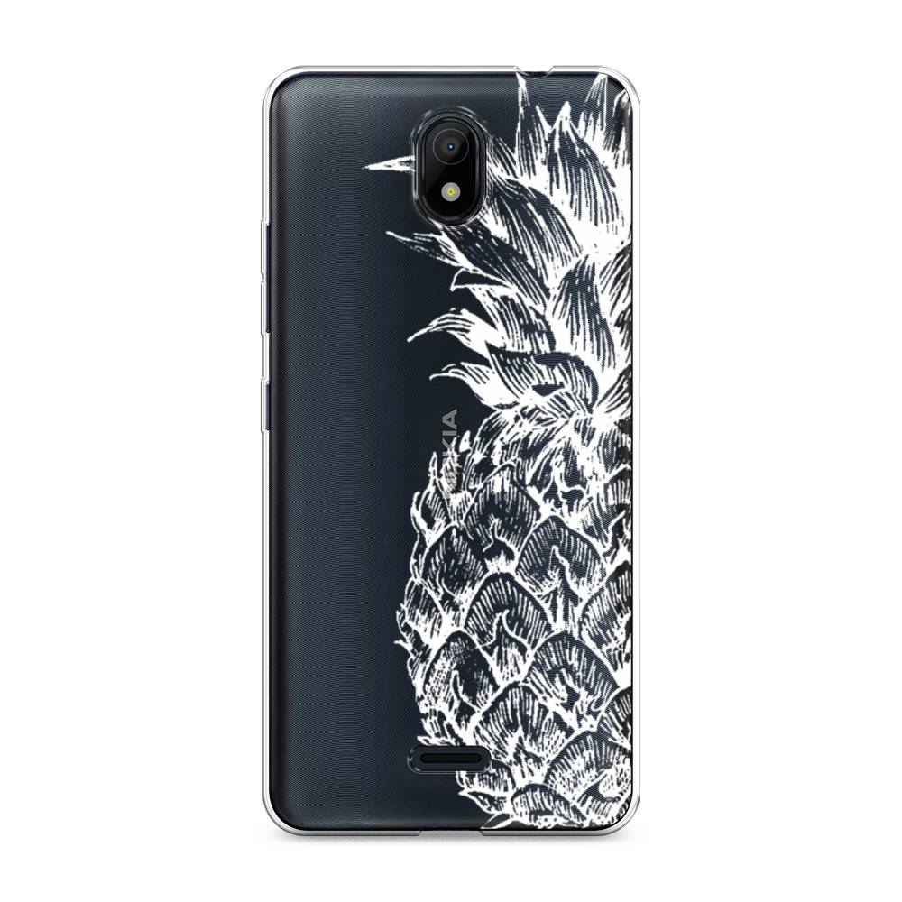

Чехол Awog на Nokia C100 "Ананас графика белая", Белый, 125350-10