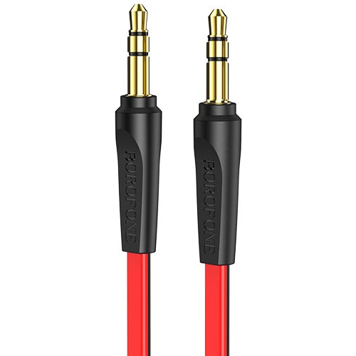 

Кабель jack 3,5mm - jack 3,5mm Borofone 1 м красный
