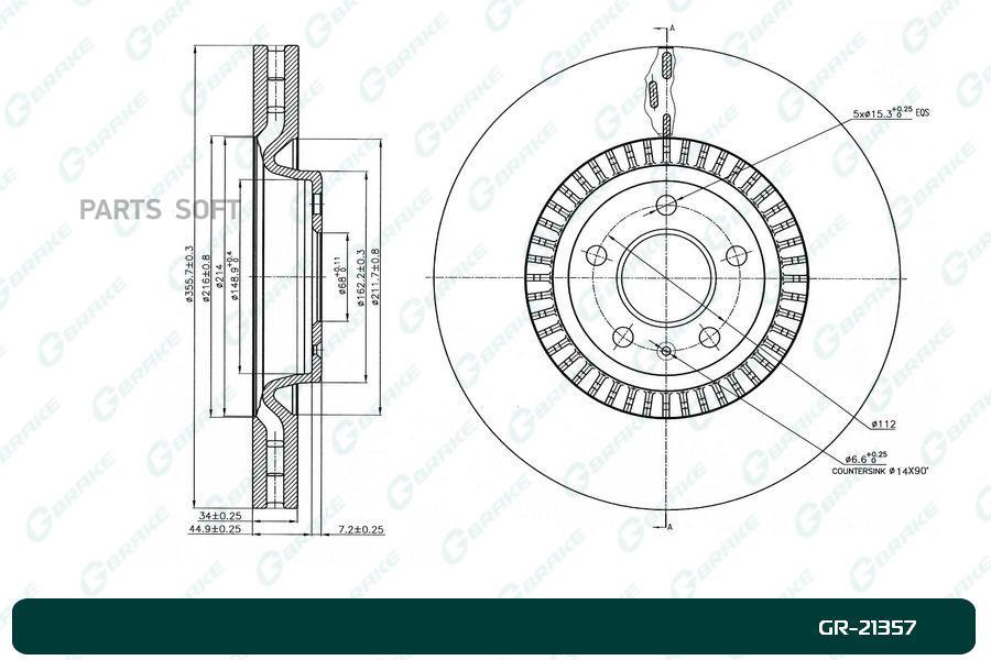 

Диск Тормозной G-Brake Gr-21357 1Шт GBRAKE GR21357