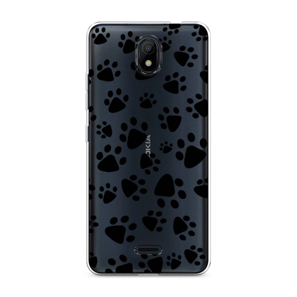 

Чехол Awog на Nokia C100 "Лапки черные", Черный, 125350-2
