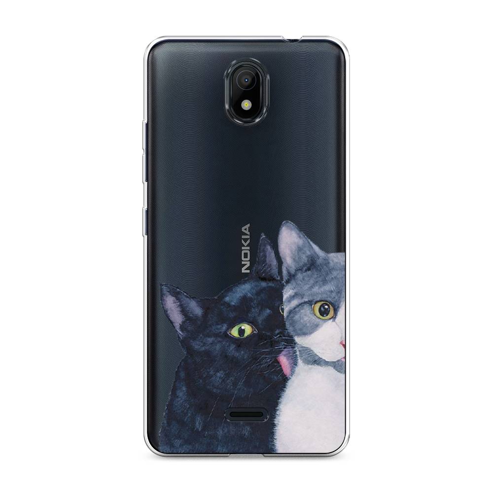 

Чехол Awog на Nokia C100 "Кошачья любовь", Синий, 125350-1