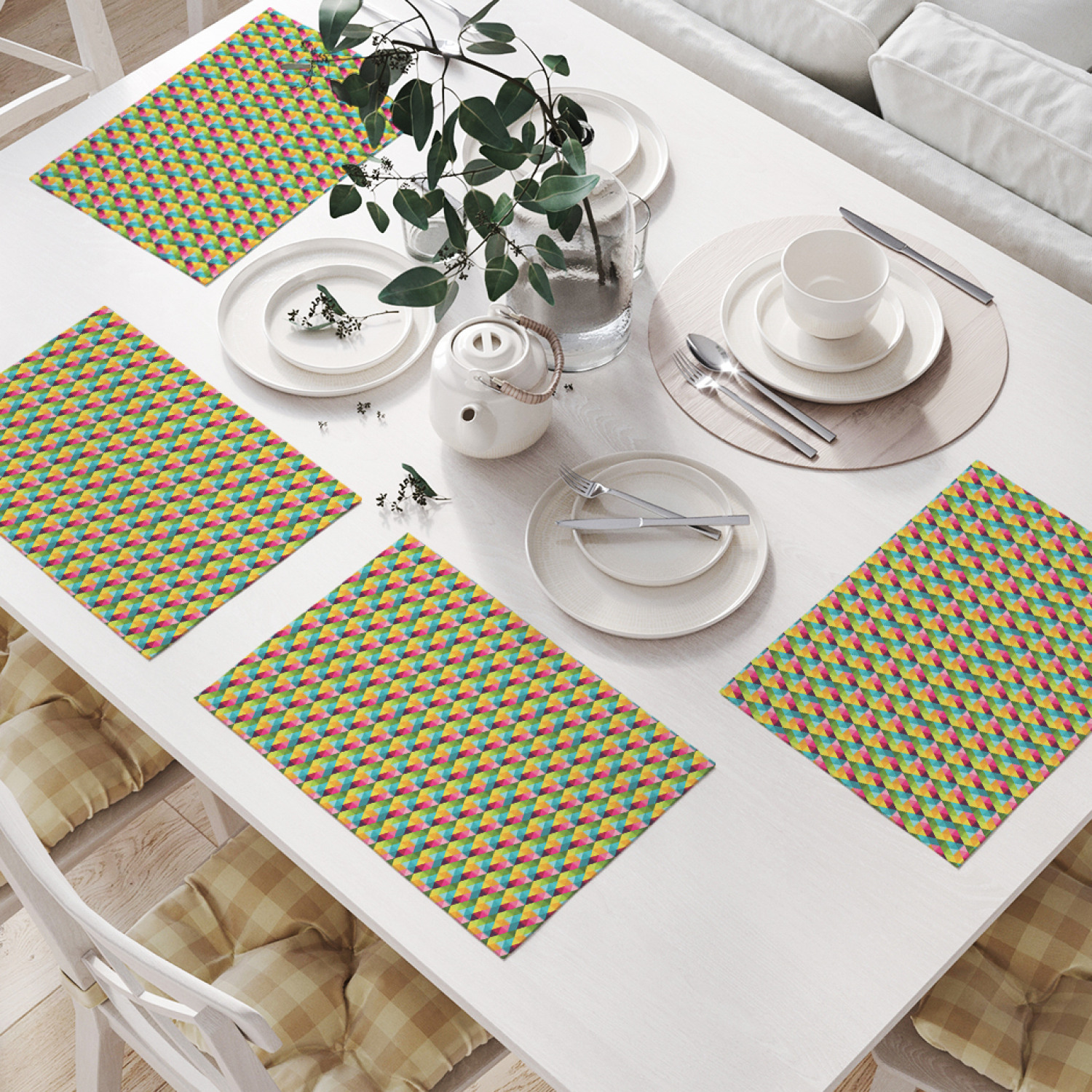 

Комплект салфеток JoyArty "Треугольная мозаика" для сервировки стола (32х46 см, 4 шт.), Треугольная мозаика