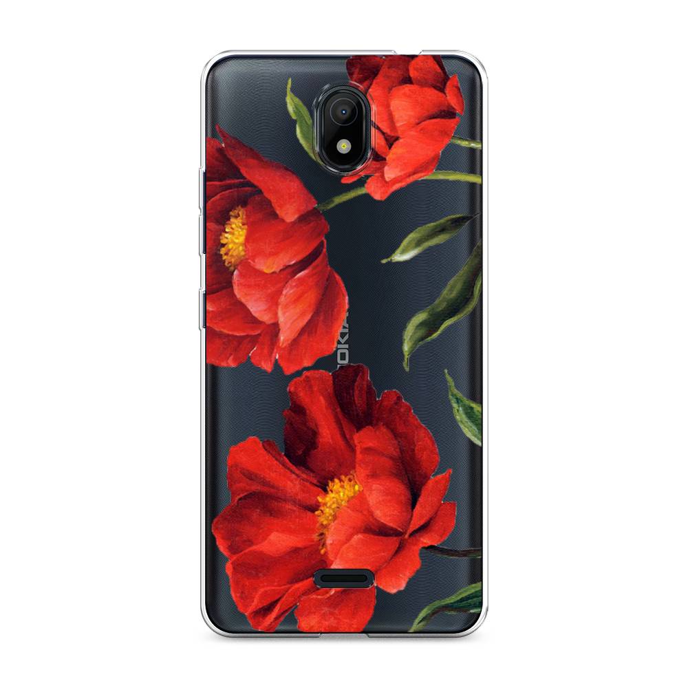 

Чехол Awog на Nokia C100 "Красные маки", Красный, 125350-8