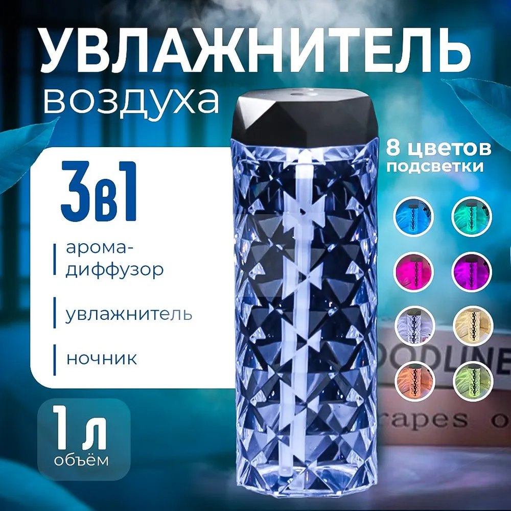 

Воздухоувлажнитель NoBrand airkristal белый; серебристый, airkristal
