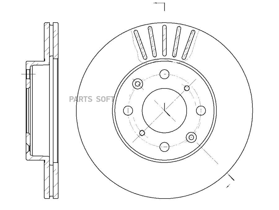 Диск Тормозной Вентилируемый G-Brake Gr-02003 1Шт GBRAKE GR02003