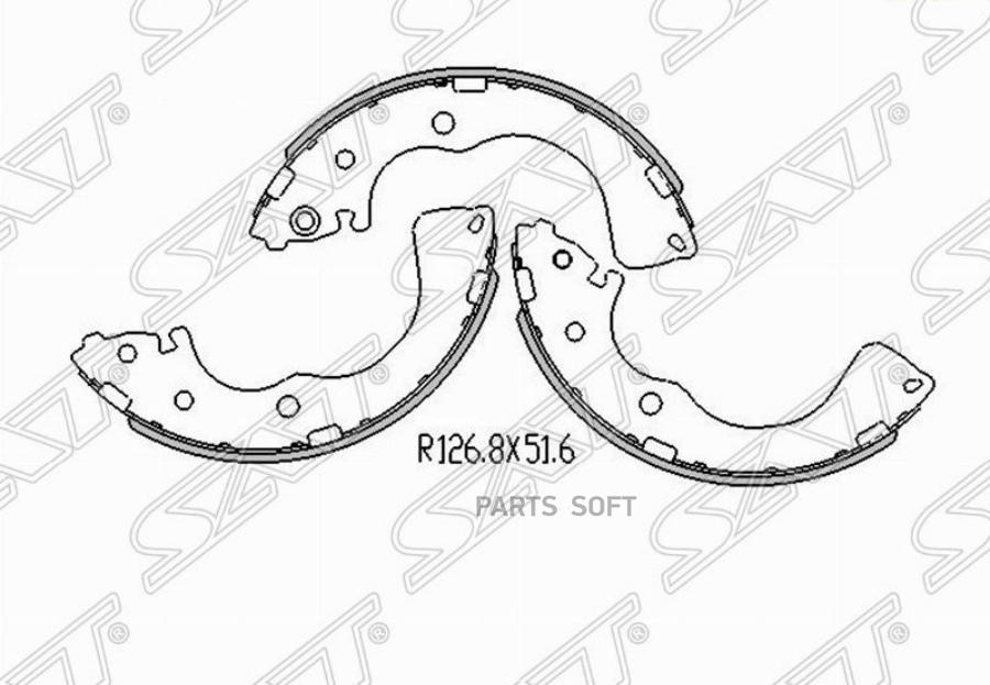 

Колодки Тормозные Зад Mazda Mpv 99- Sat St-Lb40-44-39Z