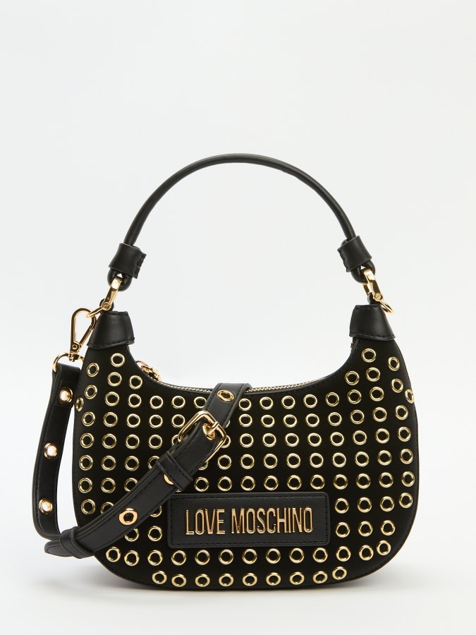 

Сумка-багет женская LOVE MOSCHINO JC4058PP FW24 черная, Черный, JC4058PP FW24