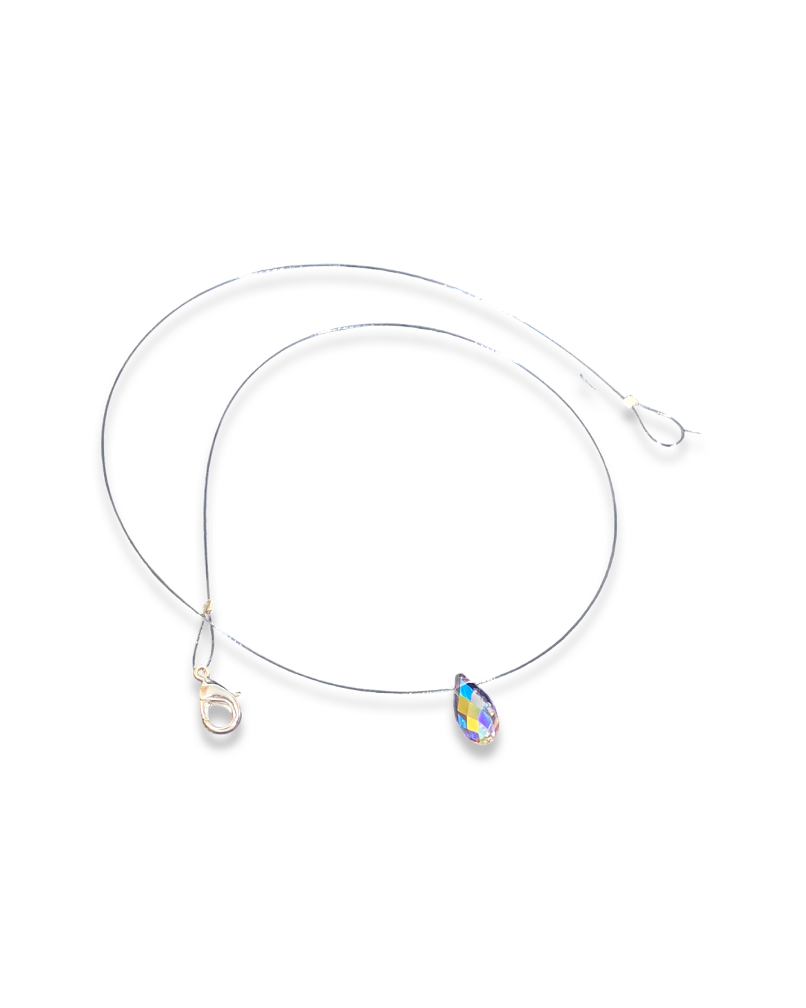 фото Подвеска из каучука с swarovski 38 см amante crystal briolet