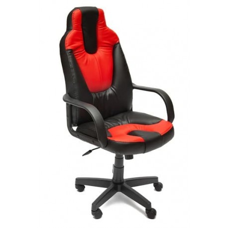 фото Кресло компьютерное neo 1, черный/красный тетчер