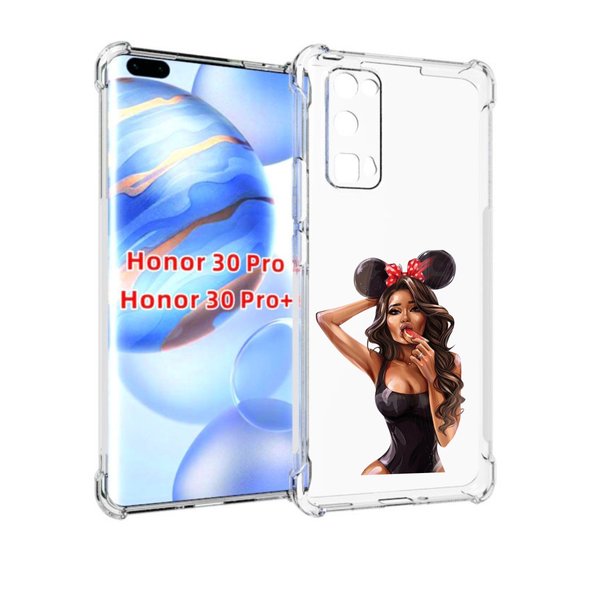 

Чехол бампер MyPads девушка-с-грейпфрутом женский для Honor, Прозрачный, Tocco