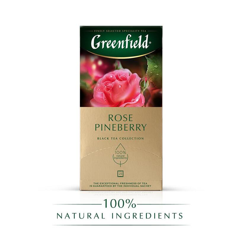 

Чай Greenfield Rose Pineberry черный 25пак, 1724-10