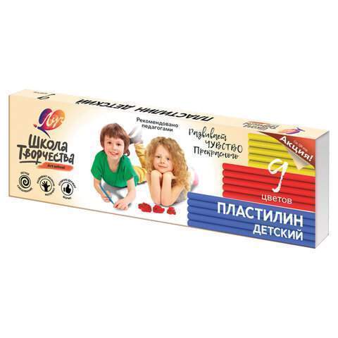 

Пластилин классический Луч арт. 105895, 9 цв. х 5 уп.