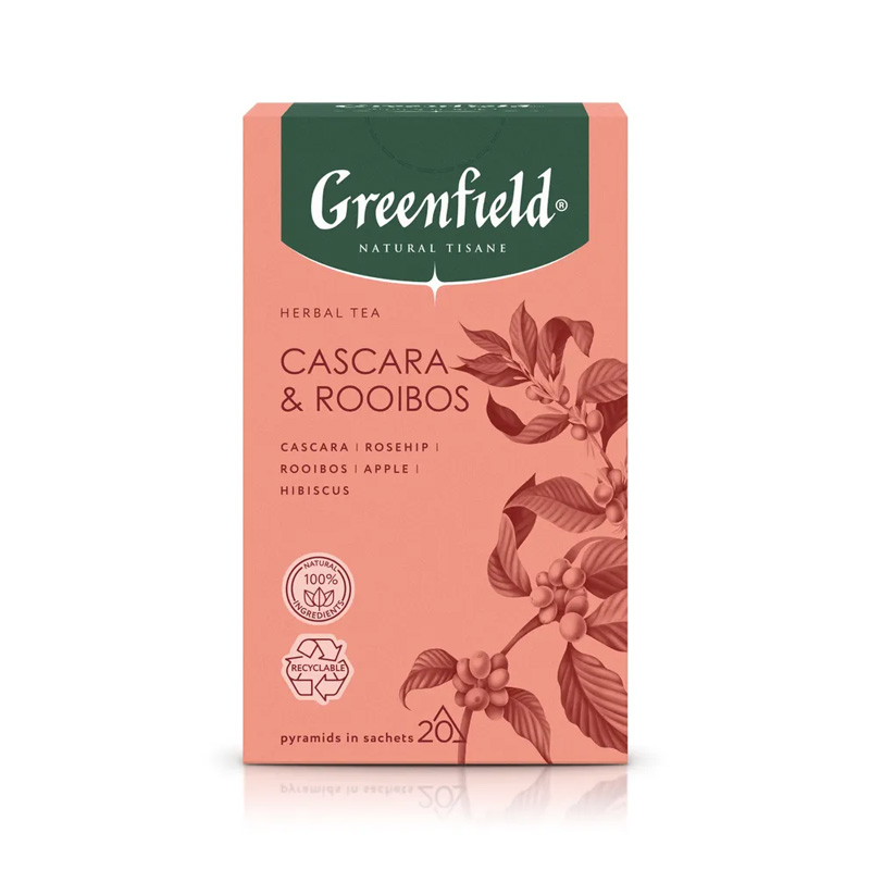 Чай Greenfield CascaraRooibos 20пак 645₽