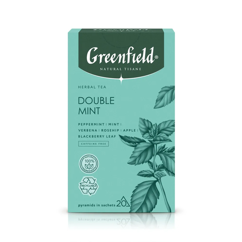 Чай Greenfield Double Mint 20пак 645₽