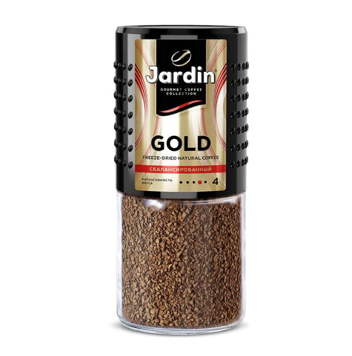 Кофе растворимый JARDIN Gold сублимированный 190 г стеклянная банка 1667-06 1430₽