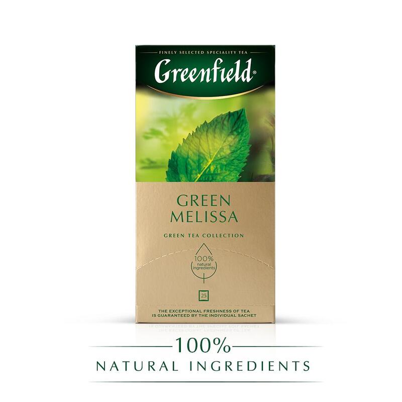 

Чай Greenfield Green Melissa зеленый 1,5г.*25пак., 0435-10