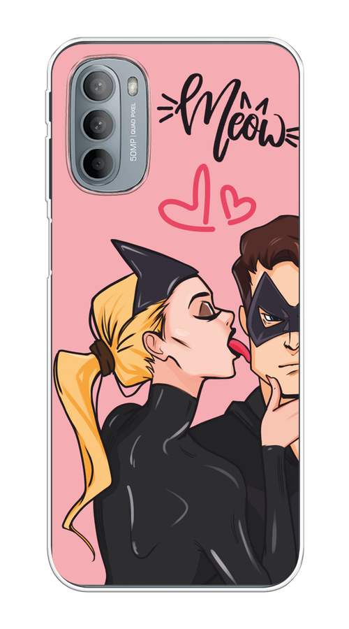 

Чехол Awog на Motorola Moto G31/G41 "Kiss of Cat Woman", Розовый;черный;бежевый, 242550-1