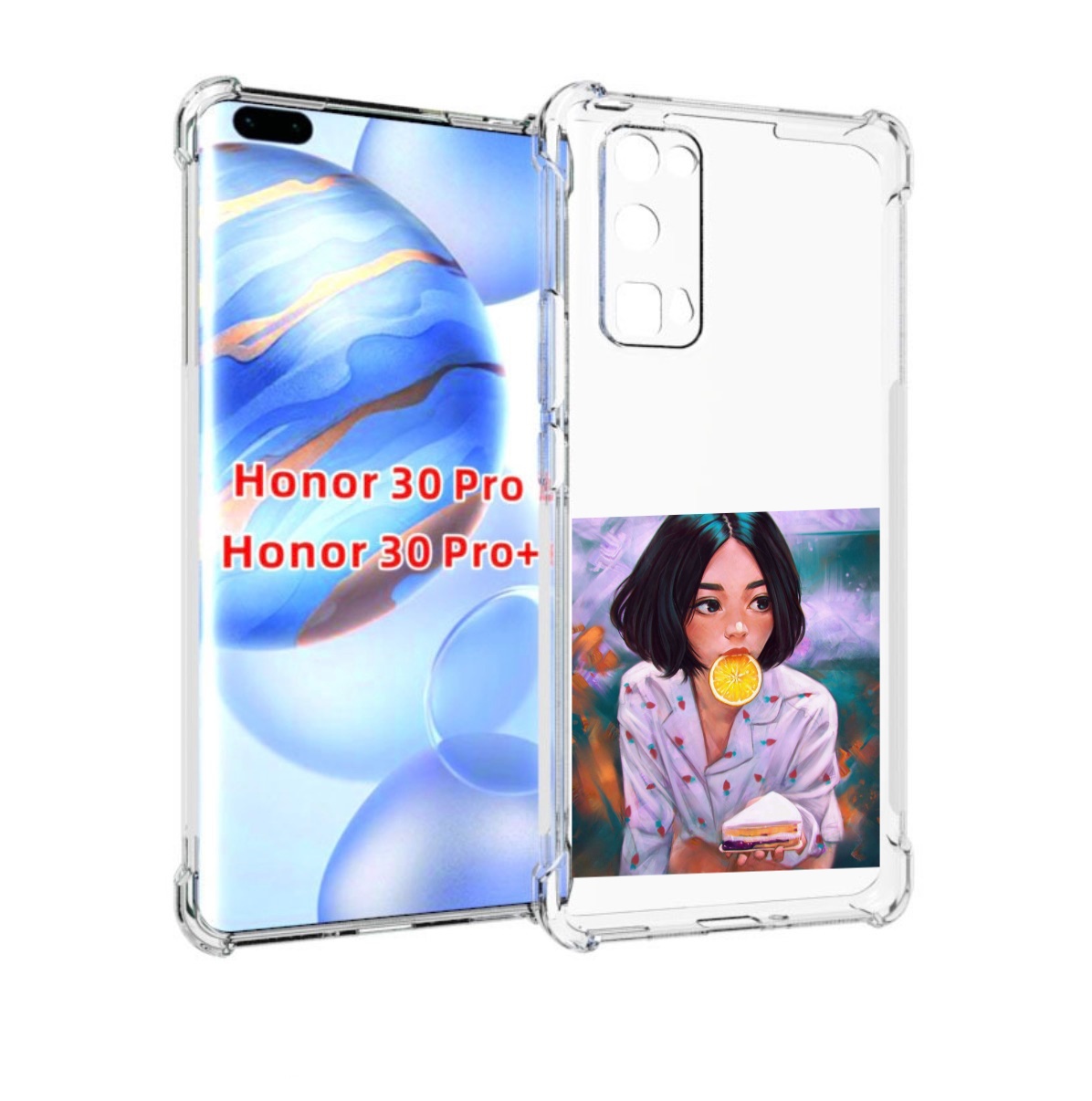

Чехол бампер MyPads девушка-с-чизкейком женский для Honor, Прозрачный, Tocco