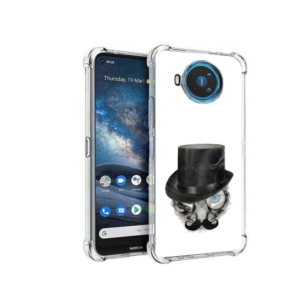 

Чехол MyPads Tocco для Nokia X100 интелегентный кот (PT227057.109.378), Прозрачный, Tocco