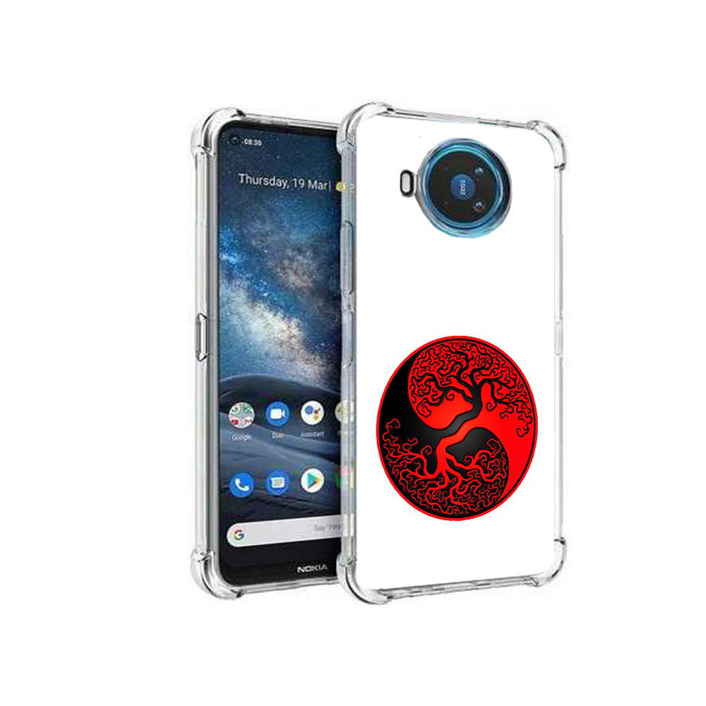 

Чехол MyPads Tocco для Nokia X100 инь янь дерево (PT227057.109.379), Прозрачный, Tocco