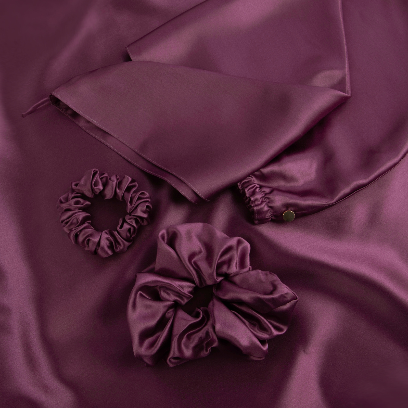 

Подарочный набор из шелка Soft Box Purple наволочка чалма для волос резинки для волос, LX-nab2