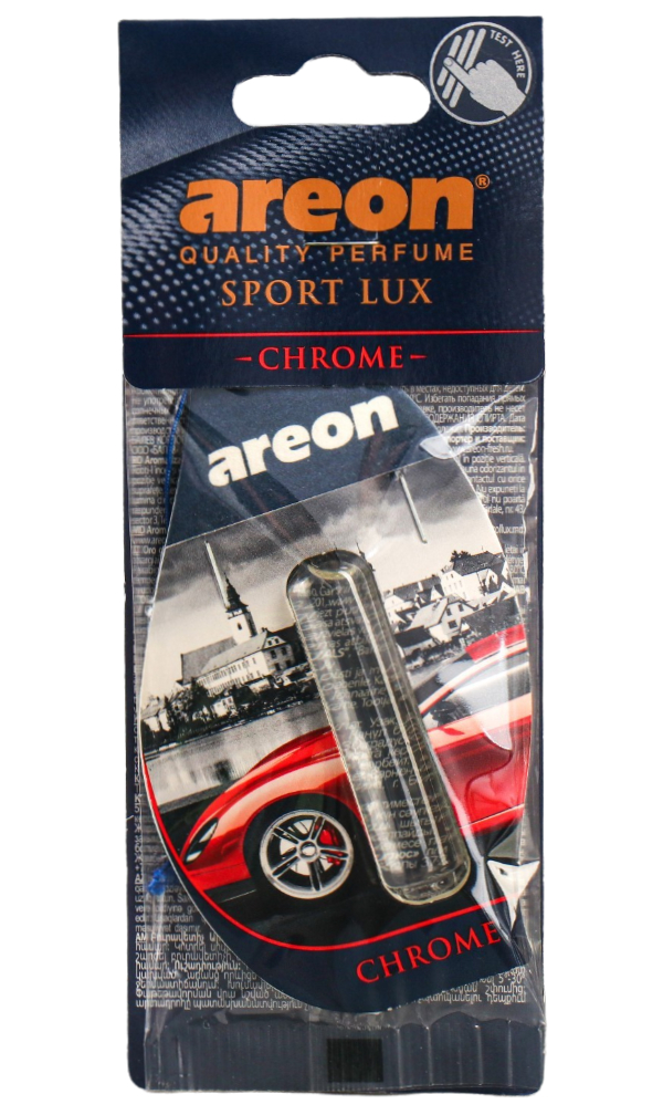 фото Ароматизатор на зеркало areon liquid lux жидкий chrome, 5 мл 704-lx-05