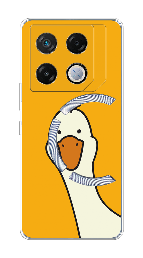 

Чехол на Infinix GT 20 Pro "Утка на желтом фоне", Желтый;красный, 3106250-1